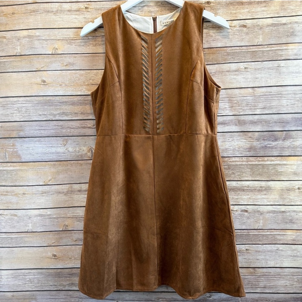 Brown Suede Mini Dress
